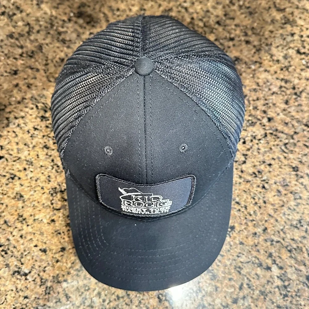 Kid Rock's Honky Tonk Nashville TN Cap America Trucker Hat Snapback Men's‎ Black